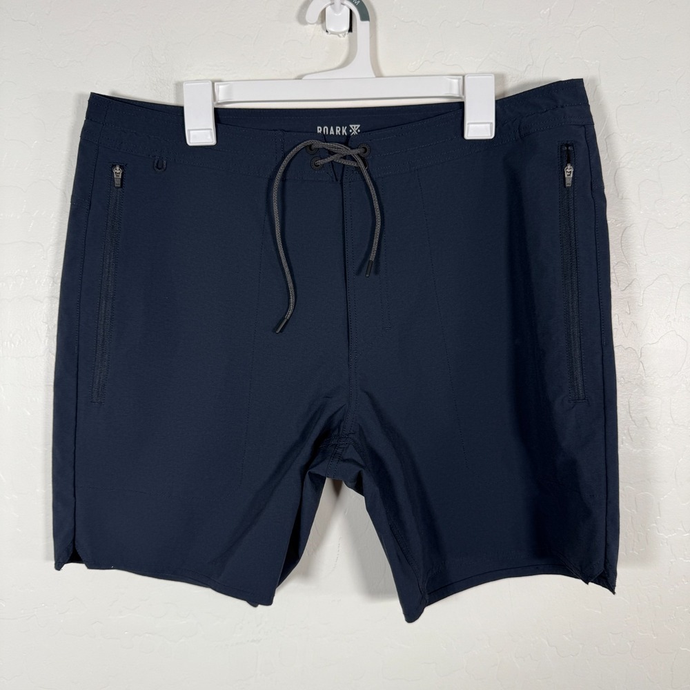 Roark Revival Board Shorts Mens 36 Navy Blue‎ Swim Surf Beach Nylon
